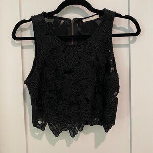 Lush Cropped Lace Tank